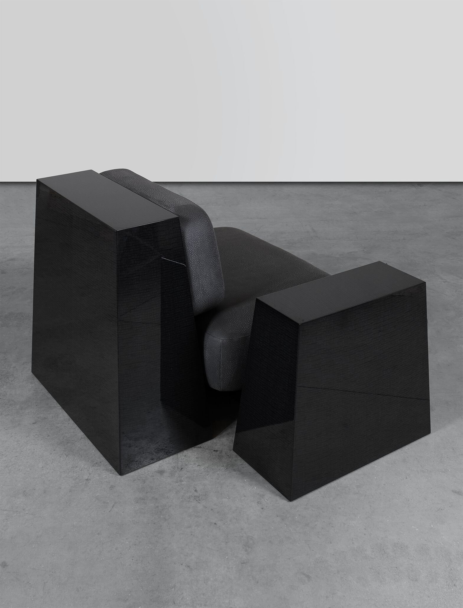 Кресло из кожи и дерева Movimento Gallery артефакт ARCH-00109830 - Вид №2