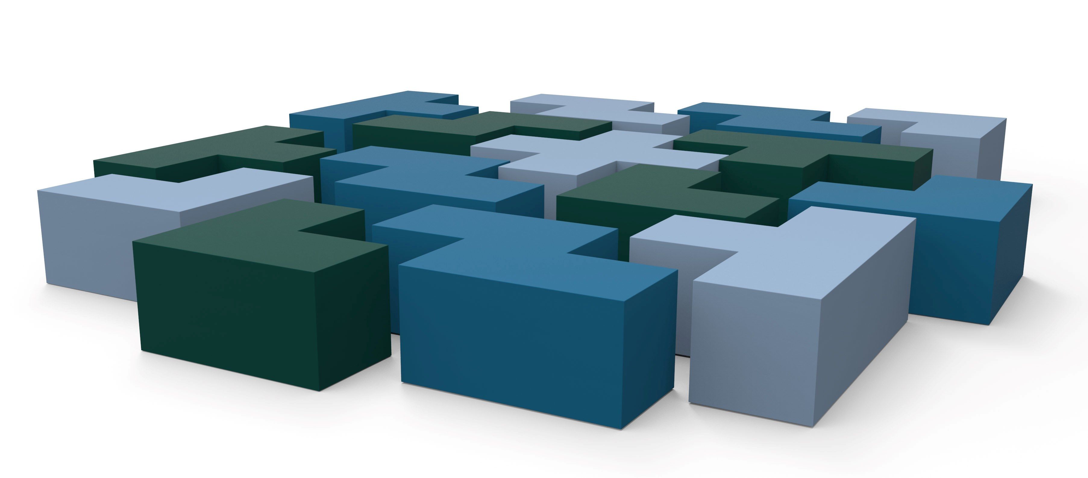 Модульная скамья из пены QM без спинки Quinze & Milan Форма ARCH-00148490 - Вид №3