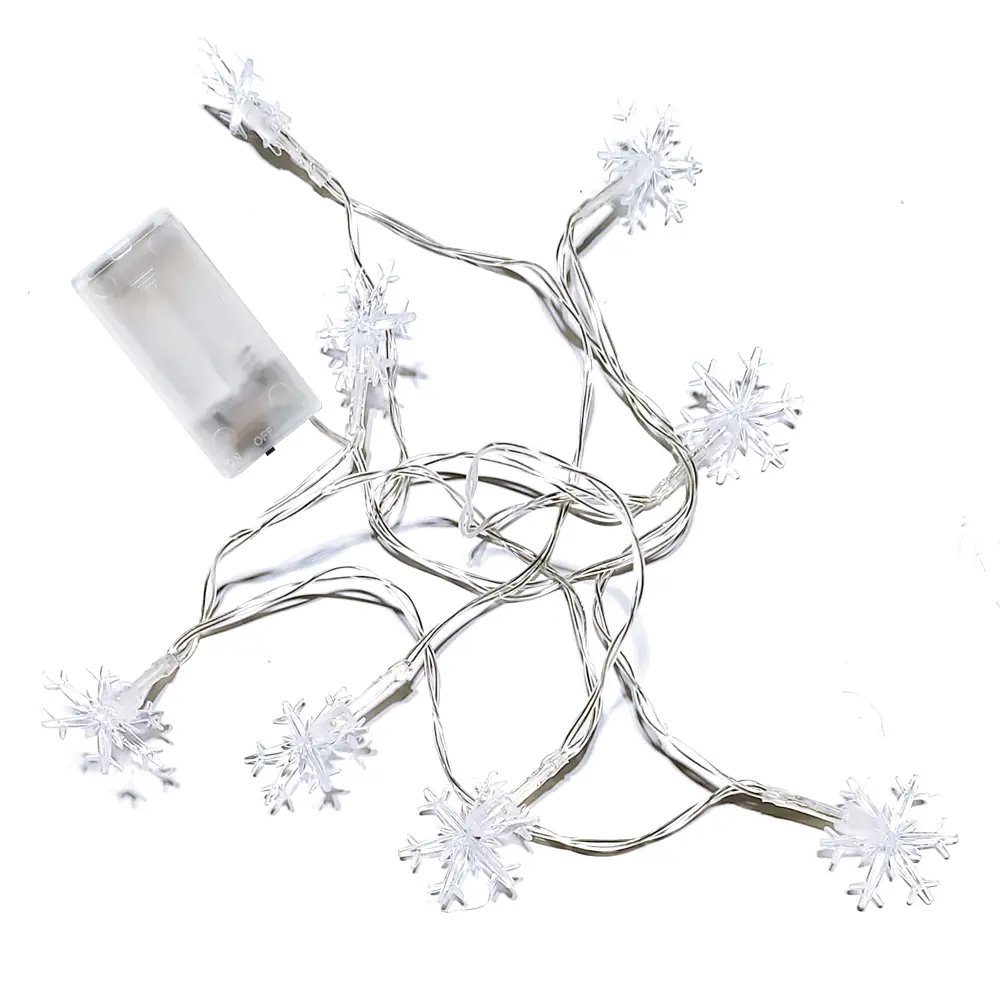 88943034 Электрогирлянда Снежинки 1.3 м холодный белый свет STLM-0949145 Santreyd  - Вид №2