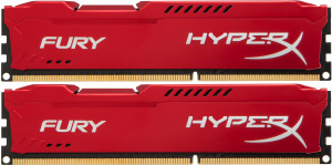 HX313C9FRK2/16 16gb 1333mhz ddr3 cl9 dimm (kit of 2) hyperx fury red series Kingston