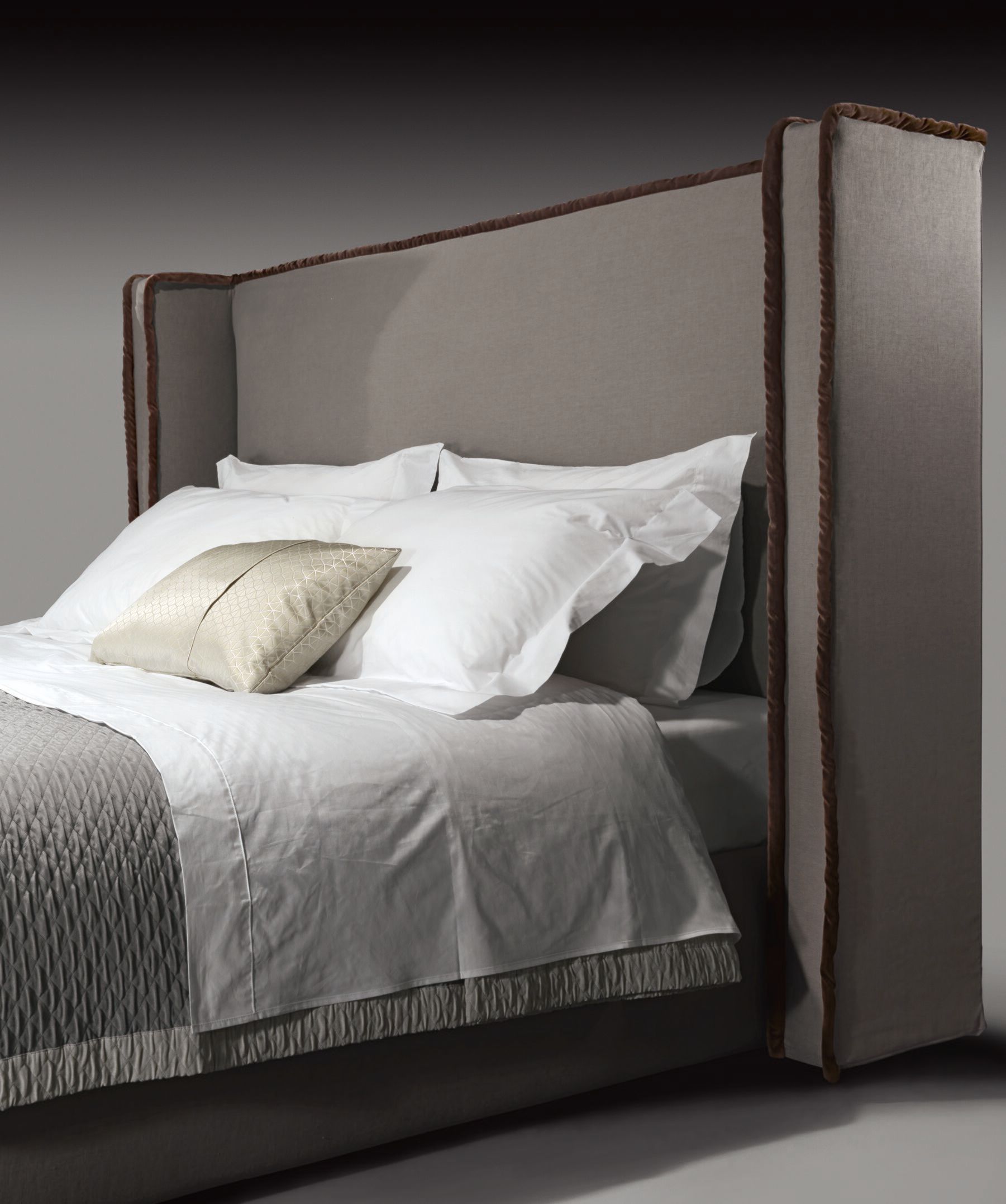 Съемная двуспальная кровать из ткани с мягким изголовьем Casamilano Pillopipe Evo ARCH-00145359 - Вид №1