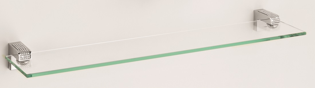 H9000/62CRС Sanibano Diamond, стеклянная полка, цвет хром-кристаллы Swarovski crystal