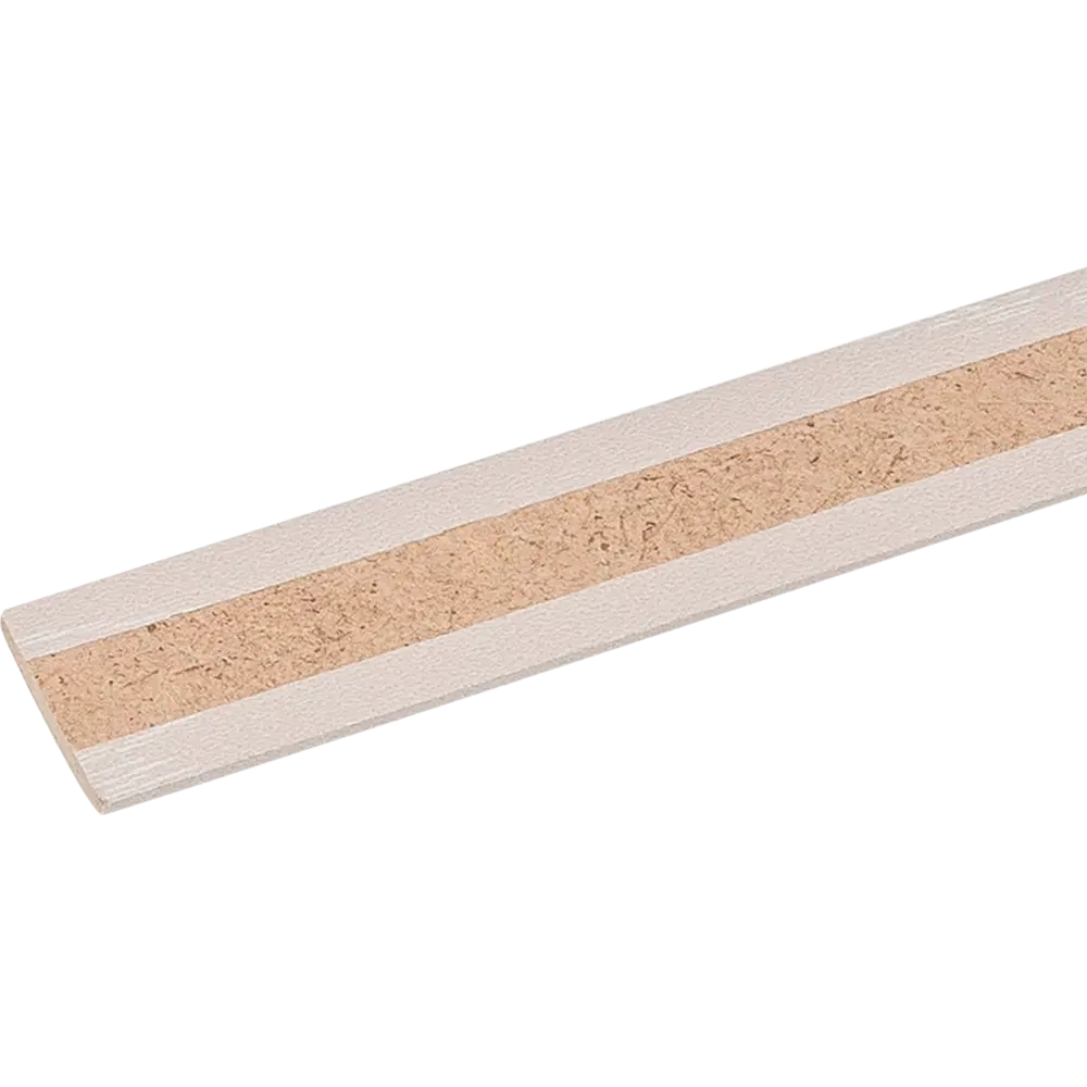 82403679 Планка завершающая 3x26x2600 мм МДФ цвет ясень перламутровый STLM-1014535 Santreyd  - Вид №1