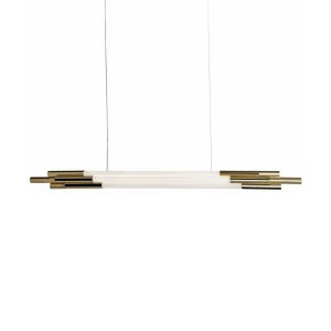 Светильник подвесной 150х135 см белый с золотом Delight Collection 10338P DELIGHT COLLECTION ДИЗАЙНЕРСКИЕ 00-3882379 Белый;золото