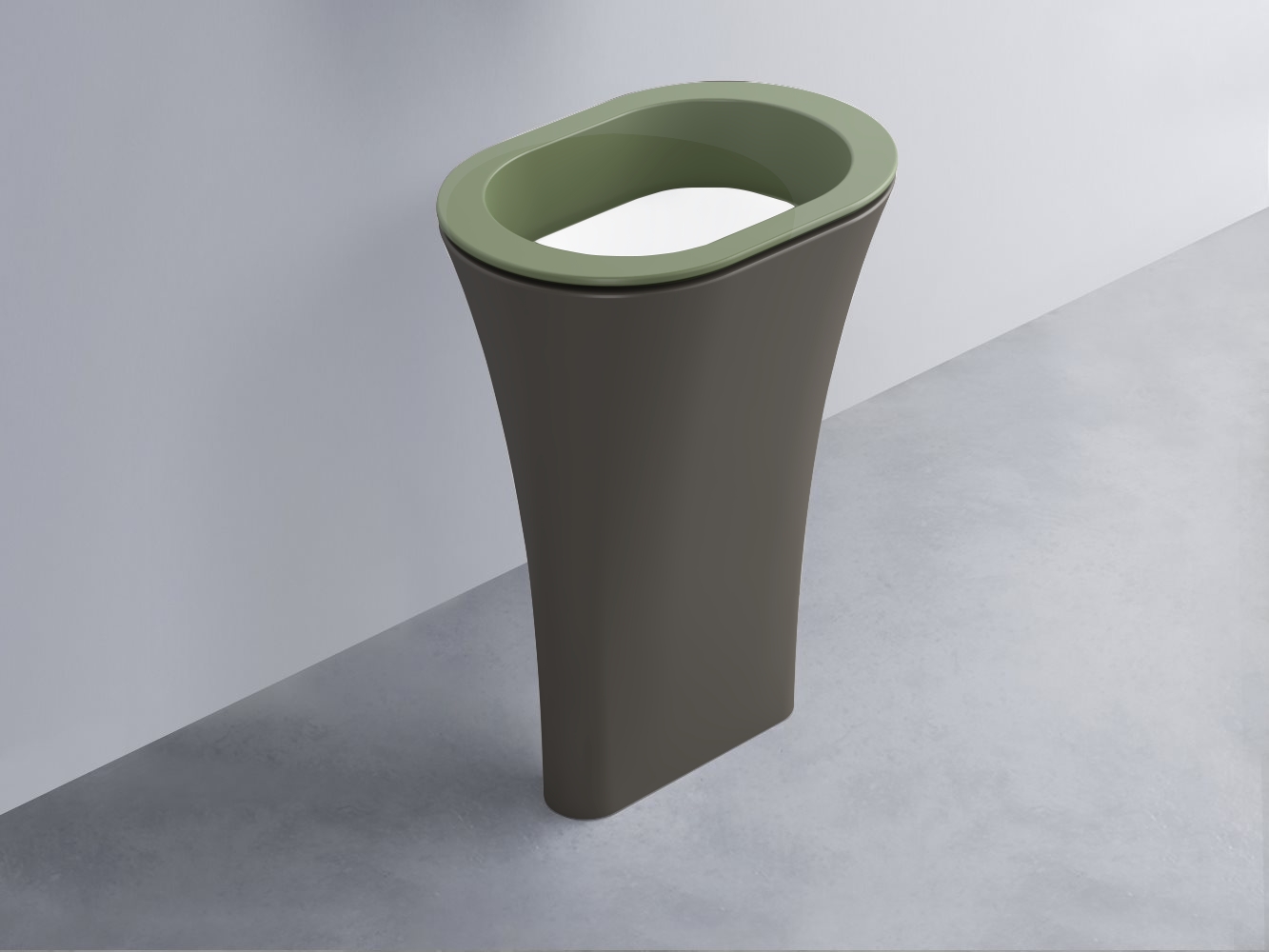 AMLA65-AG+AMPILO-BL+AMCOLO-FN Раковина Amedeo Ovale отдельностоящая cielo Enjoy + Amedeo Ceramica Cielo