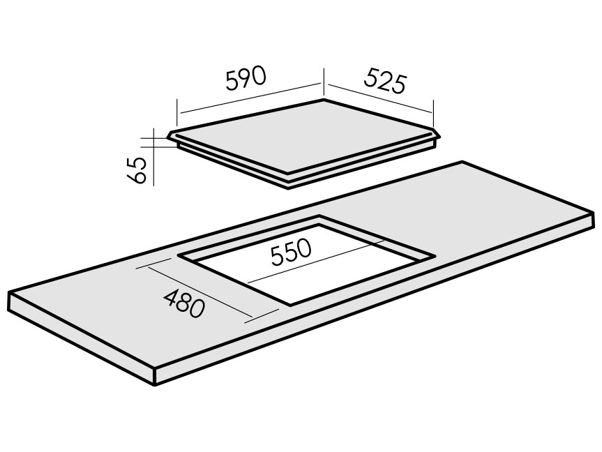 1196992 Газовая варочная поверхность MBS PG-607IV STDN-0061419 - Вид №9