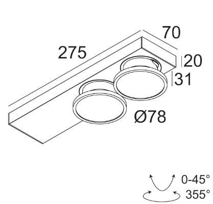 Регулируемый светодиодный прожектор Deltalight HALOSCAN ON ARCH-00069295 - Вид №3