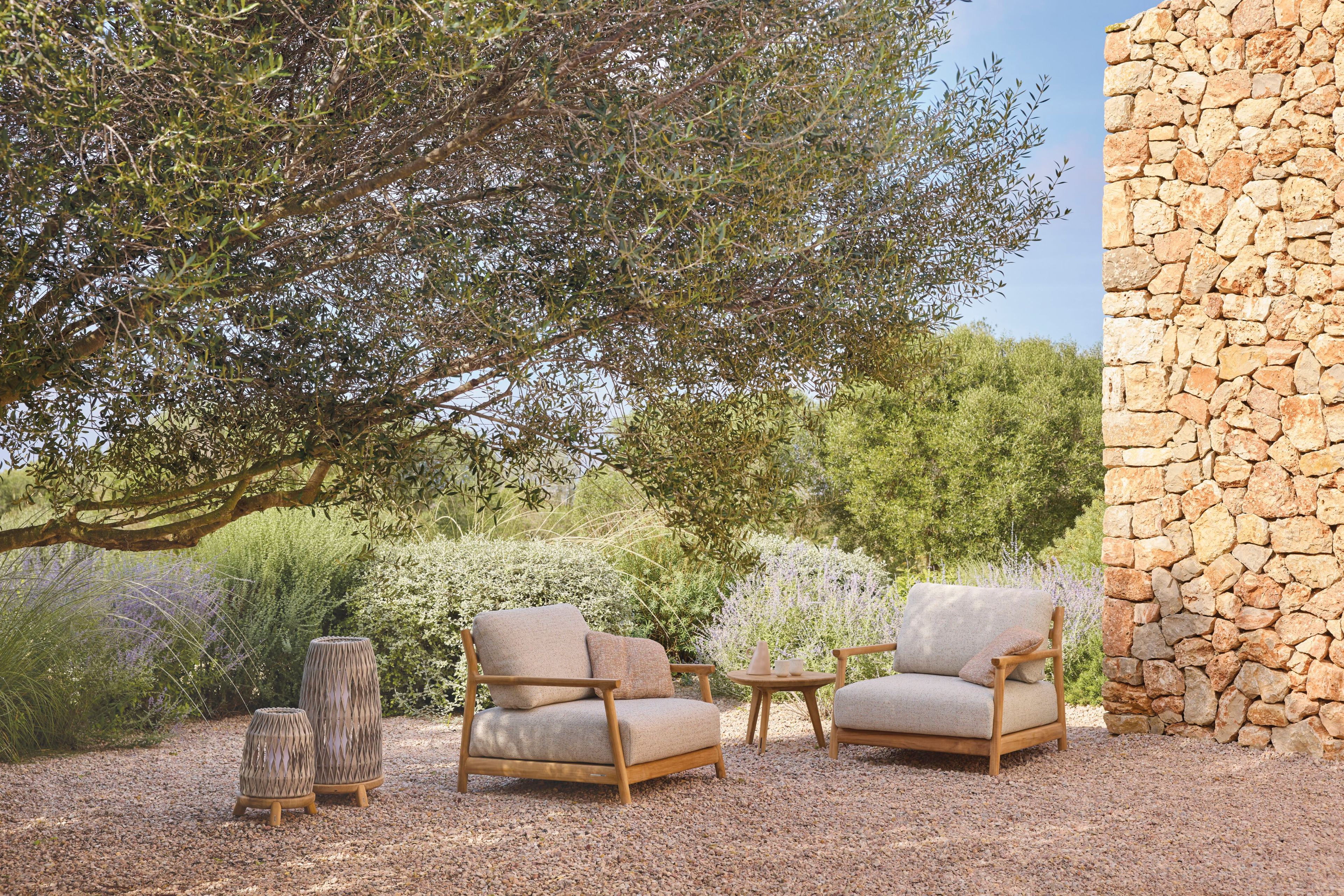 Садовое кресло из тикового дерева с подлокотниками MANUTTI Muyu ARCH-00109949 - Вид №2