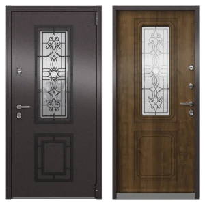 Дверь входная металлическая Термо, 880 мм, правая, цвет фрам орех