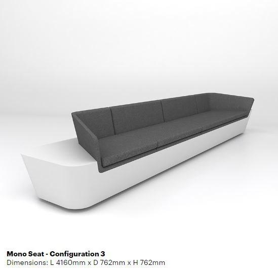 Isomi Модульный диван в твердой поверхности Mono sun-id-1507022 - Вид №2