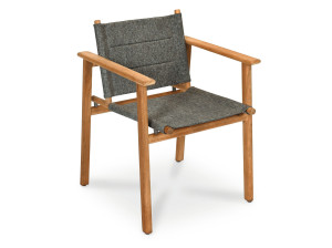 Стул из тикового дерева с подлокотниками