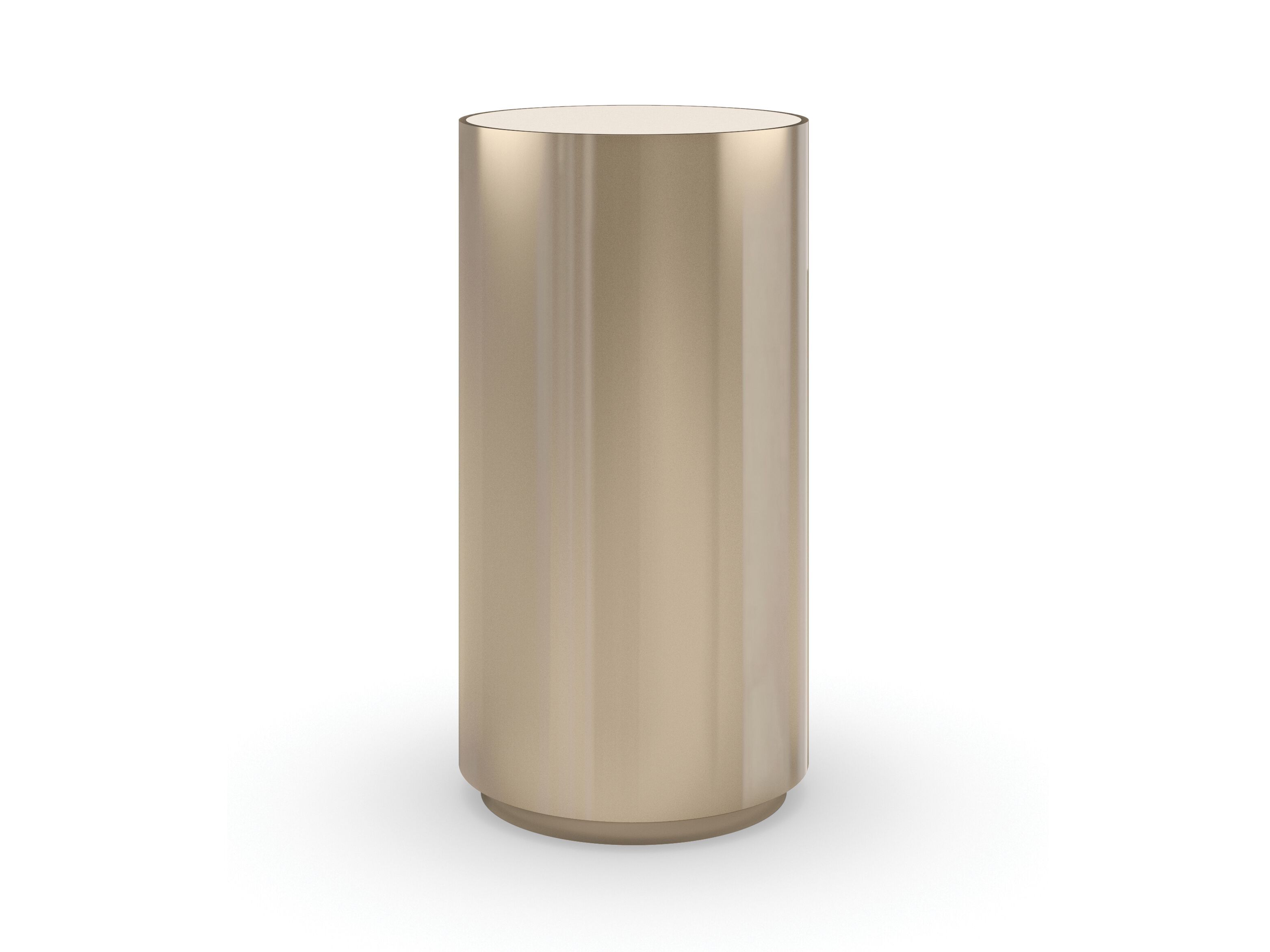 Стальной высокий круглый журнальный столик с каменной столешницей Caracole ROUND ABOUT ARCH-00079244 - Вид №6