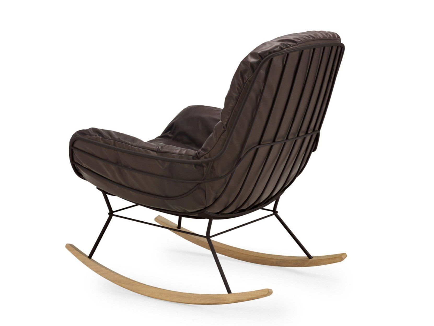 Кожаное кресло-качалка с подлокотниками Freifrau Leyasol ARCH-00034266 - Вид №8