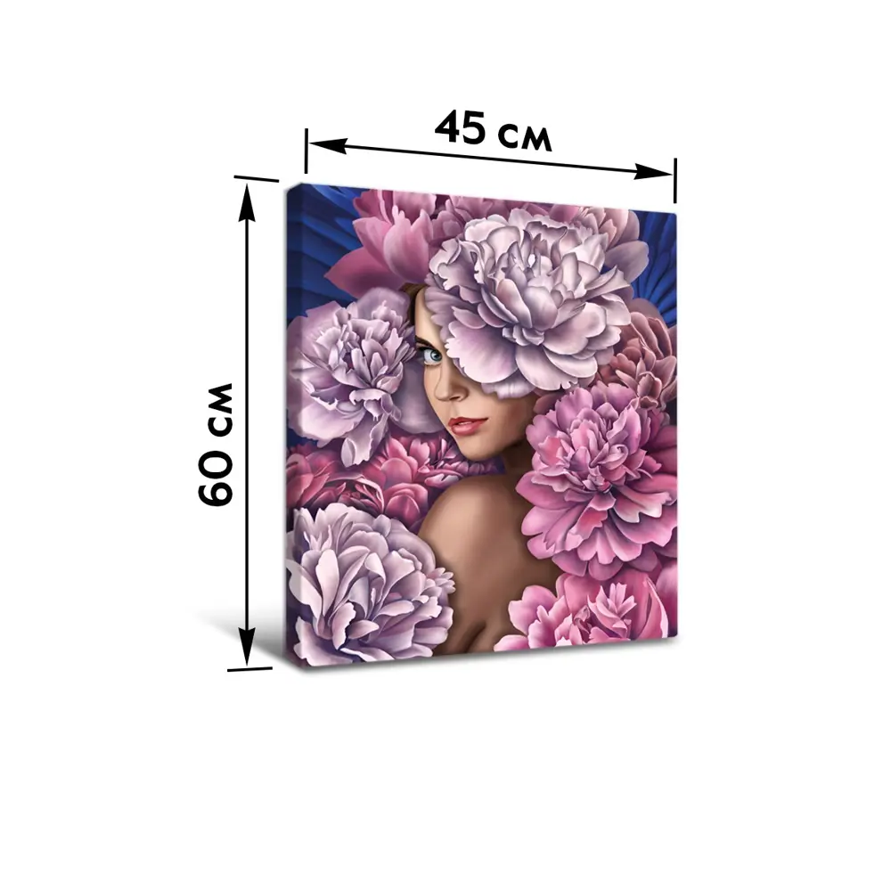 Картина модульная Девушки в цветах 45x60 см 2 шт. 86731882 STLM-2096798 POSTERMARKET  - Вид №7