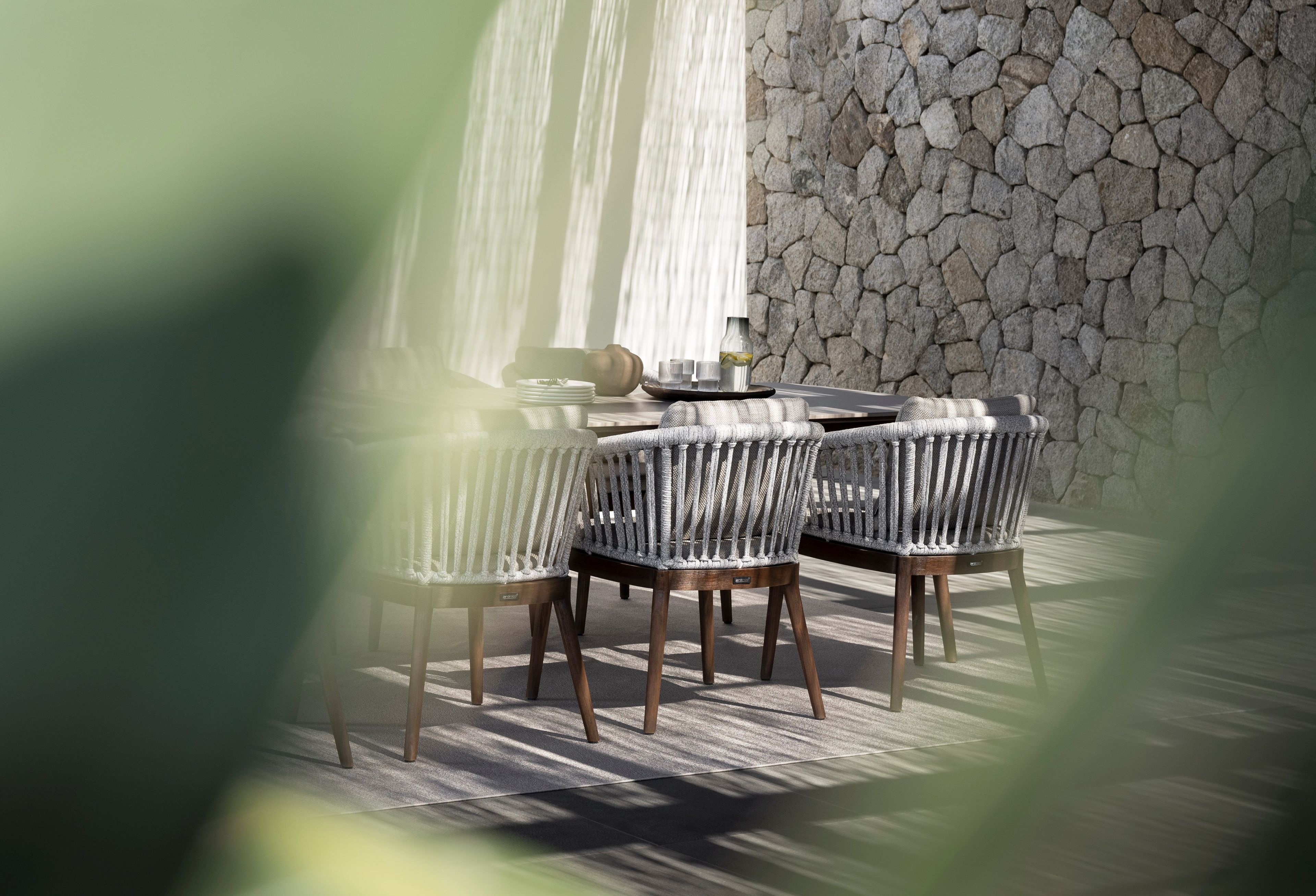 Прямоугольный керамический обеденный стол Jardinico дерево ARCH-00062109 - Вид №12