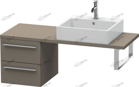 XL542609090 Шкафчик для компактной консоли X-Large #XL5426 400 x 478 мм Фланелево-серый шелковисто-матовый лак Duravit