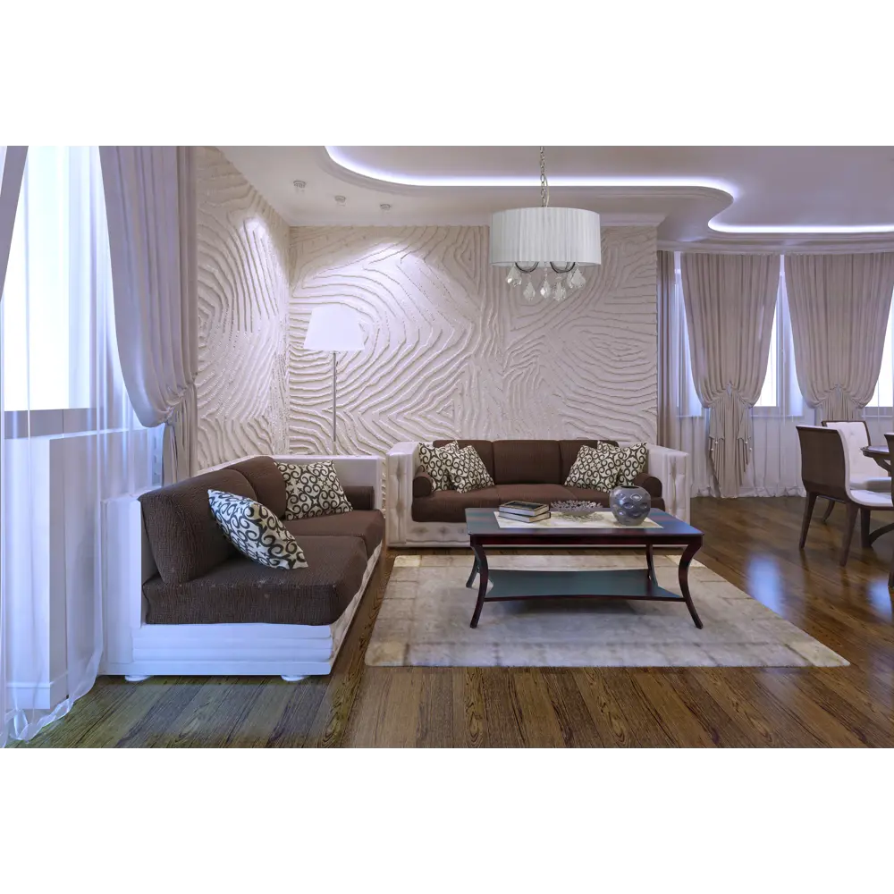 Люстра хрустальная подвесная Жаклин 4 лампы 8 м² цвет белый MW-Light STLM-2133057 - Вид №10