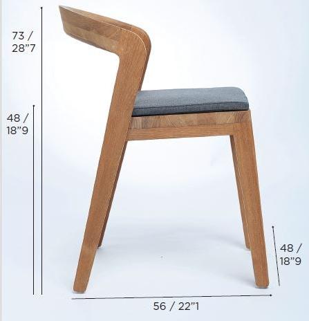 Wildspirit Садовый стул из тика со встроенной подушкой Play sun-id-1426906 - Вид №5