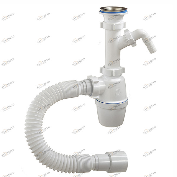 Сифон 1 1/2 40 1 отвод,гибк.тр. А-40059 (О)  А-40059 ОРИО 151639