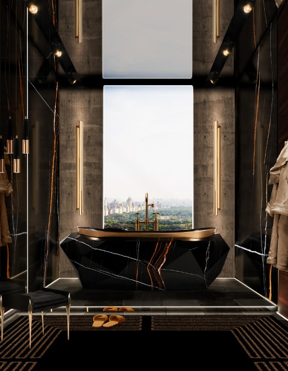 Ванны Diamond Faux Marble Bathtub Covethouse MAISON VALENTINA  - Вид №1