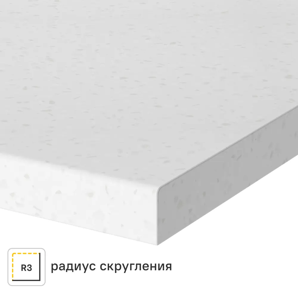 Столешница Арктик 120x80x2 см искусственный камень цвет белый Santreyd STLM-2200888