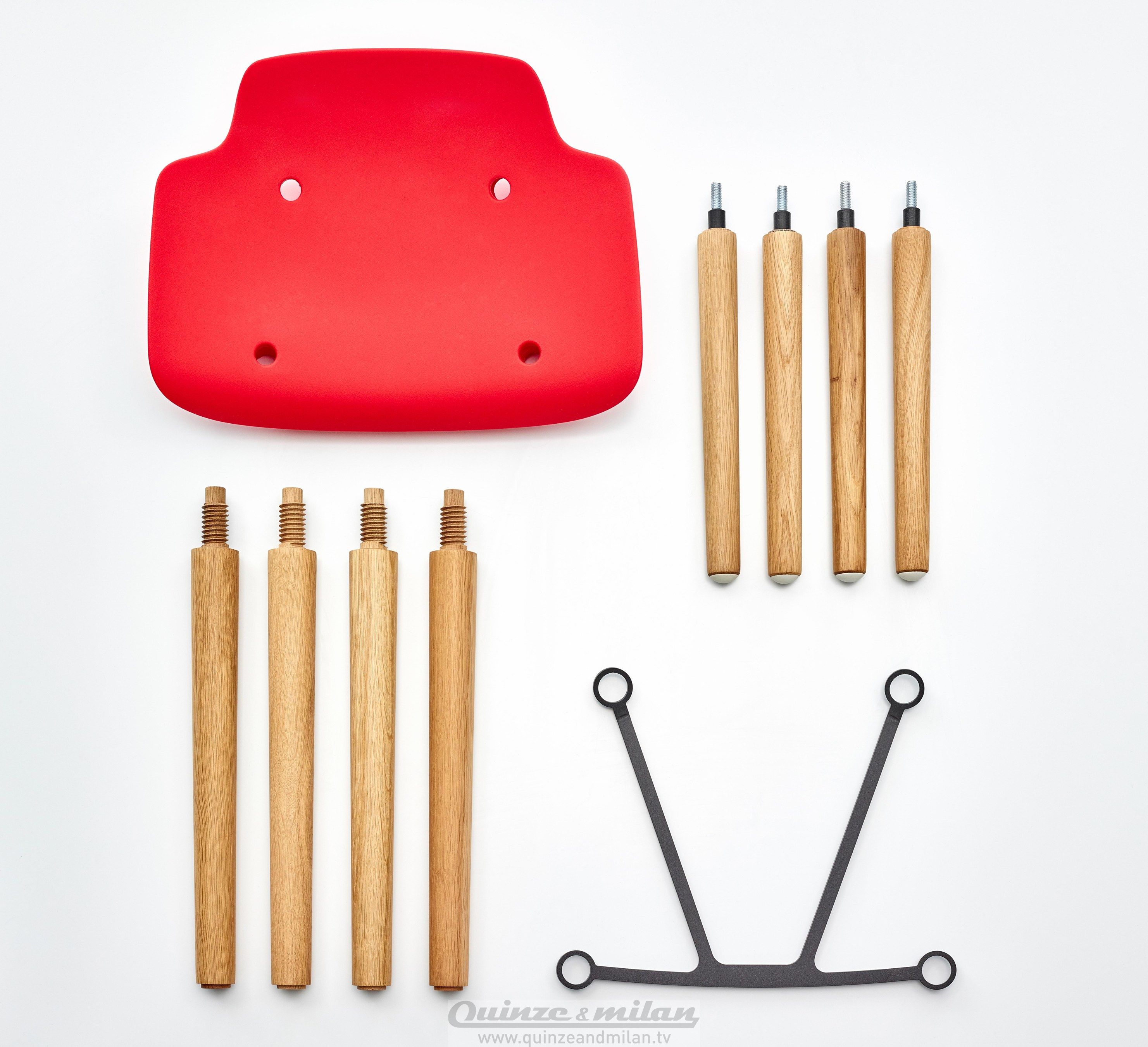 Высокий стул из дерева и полипропилена Quinze & Milan Pilot ARCH-00042201 - Вид №11