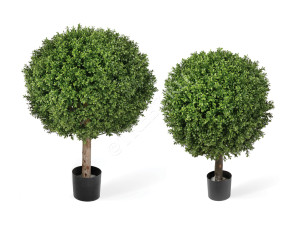 10.44560N Самшиты Шары уличные на коротком стволе Цветочная коллекция