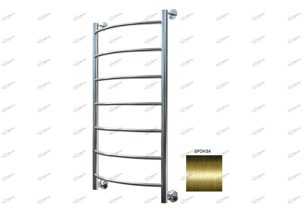 Полотенцесушитель водяной Aquanet Romeo 1000x500 бронза 00234496