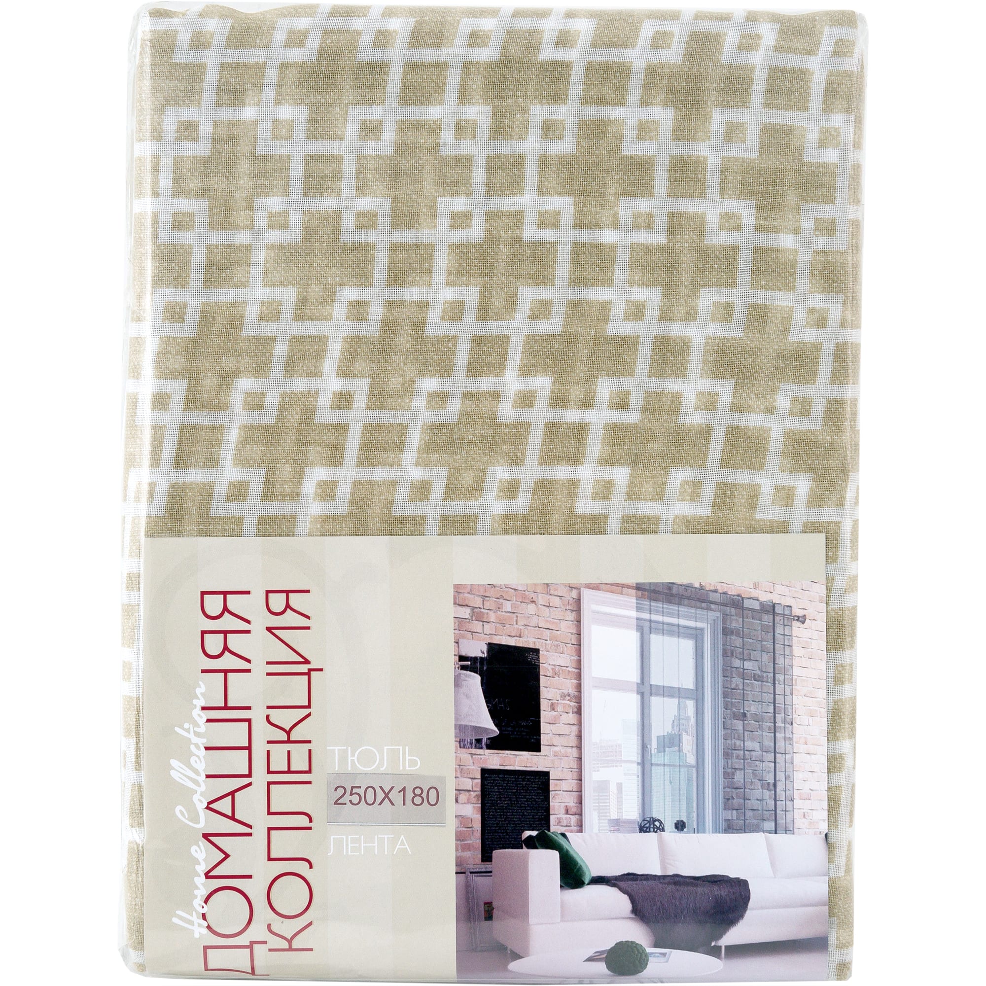 82010143 Тюль на ленте «Outline», 250х180 см, цвет фисташковый Santreyd  - Вид №6