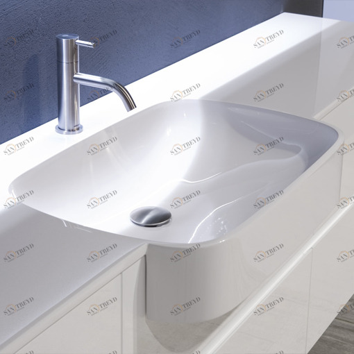 TOPLUX40182 Накладная раковина на столешницу  прямоугольная Antoniolupi TOPLUX