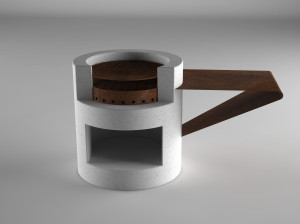 Реконструированный каменный барбекю