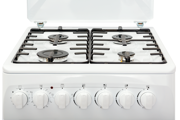 9062206 Комбинированная плита RENOVA SG5E-LCTW белый STDN-0034515 - Вид №2