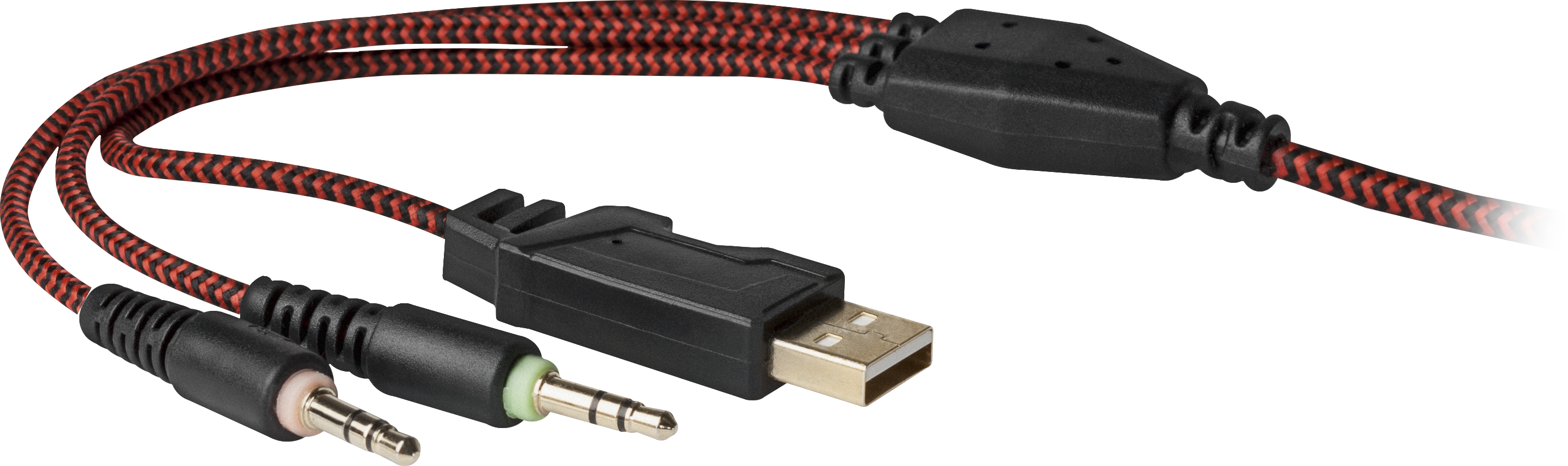 64218 игровая гарнитура aspis черный+красный, провод 2 м Redragon Santreyd  - Вид №7