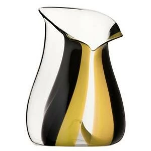 Ведро для охлаждения шампанского Black Tie, 28 см, бессвинцовый хрусталь с черной и желтой полосой