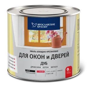 Эмаль для окон и дверей цвет дуб 1.9 кг