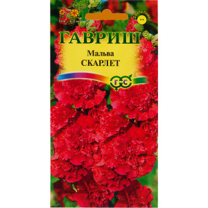 82097855 Семена цветов мальва Скарлет темно-красный ГАВРИШ STLM-0018909