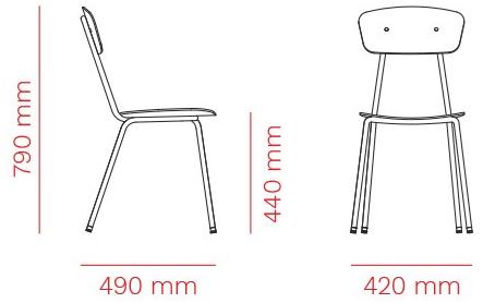 Mara Стул из ламината  103  - Вид №5