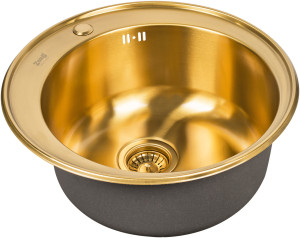 Мойка кухонная ZorG Inox SZR 510/205-BRONZE из нержавеющей стали, бронза