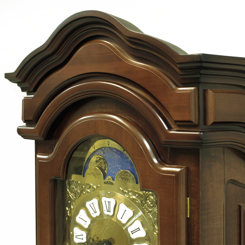 Часы напольные деревянные коричневые орех Sars SARS ДИЗАЙНЕРСКИЕ 00-3967432 Коричневый  - Вид №1