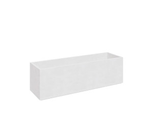 Бетонная прямоугольная низкая плантатор