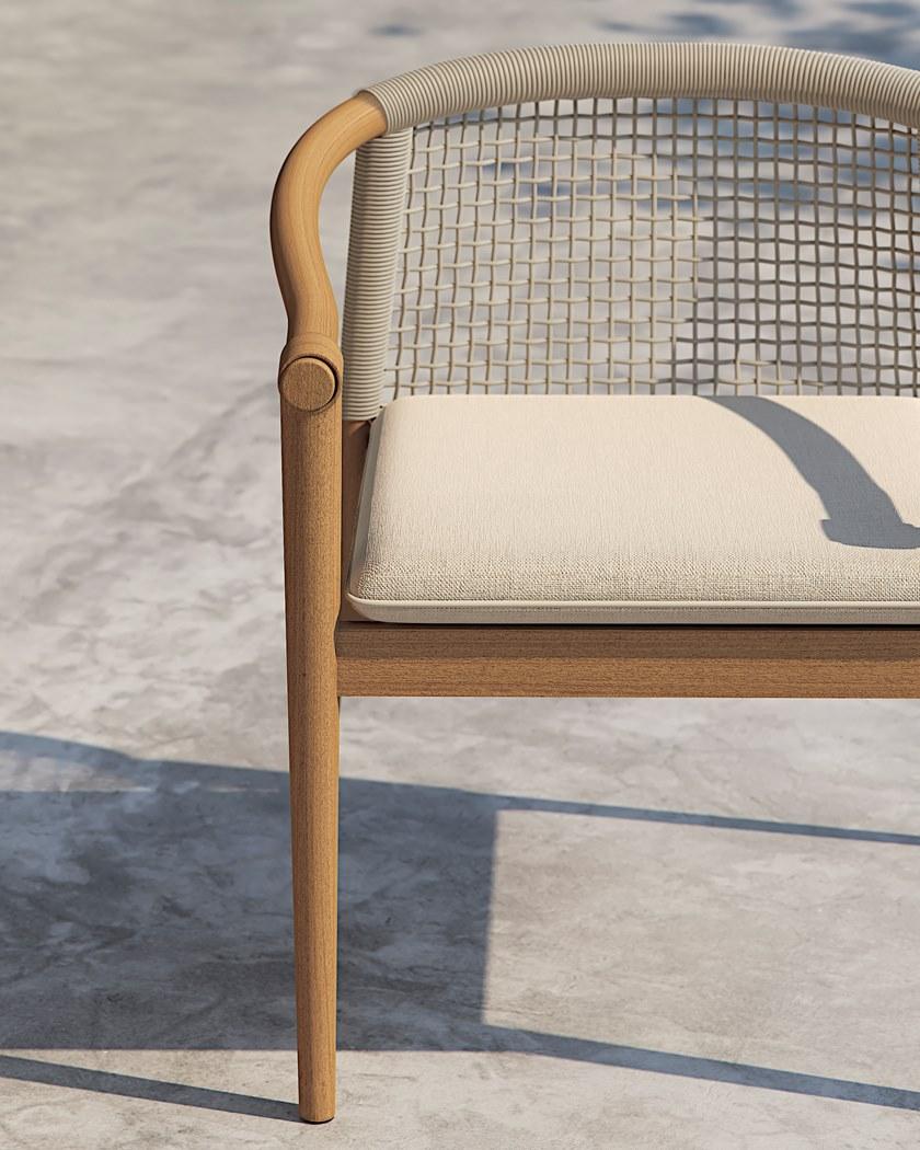 Atmosphera Садовый стул с подлокотниками из тика и веревки Lodge Lg.sb - Вид №4