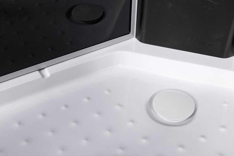 ЕМ4516 LED Душевая кабина DETO Серия EM L 801 с электрикой BLACK - Вид №4