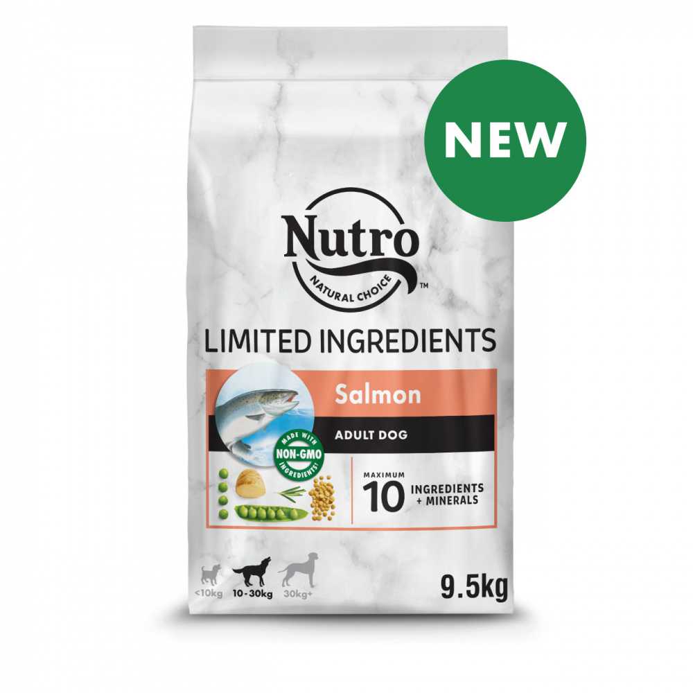 ПР0059457 Корм для собак с чувствительным пищеварением с лососем и экстрактом розмарина сух. 9,5кг NUTRO  - Вид №1