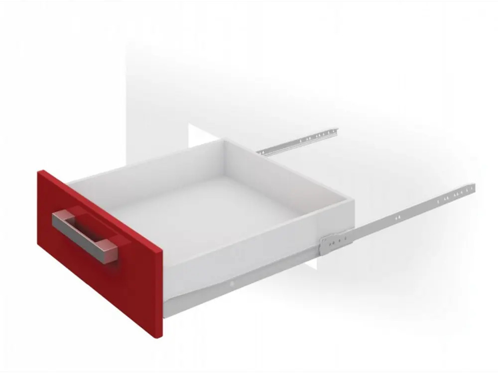 90764746 Направляющие Boyard роликовые DS03W.1/450 (DS802 L450) белые STLM-1009494