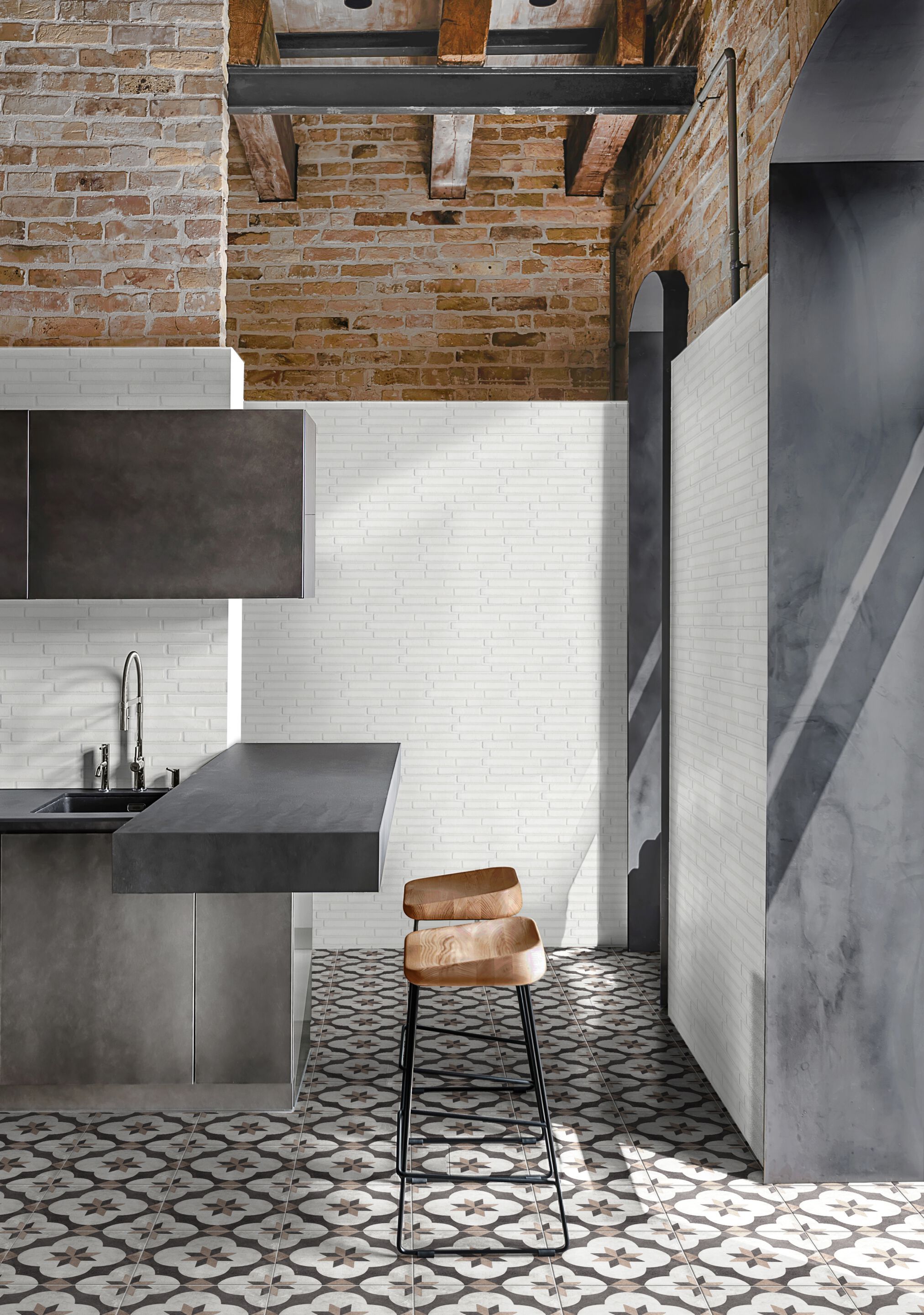 Керамогранит с эффектом кирпича KERADOM URBAN ARCH-00081356 - Вид №3