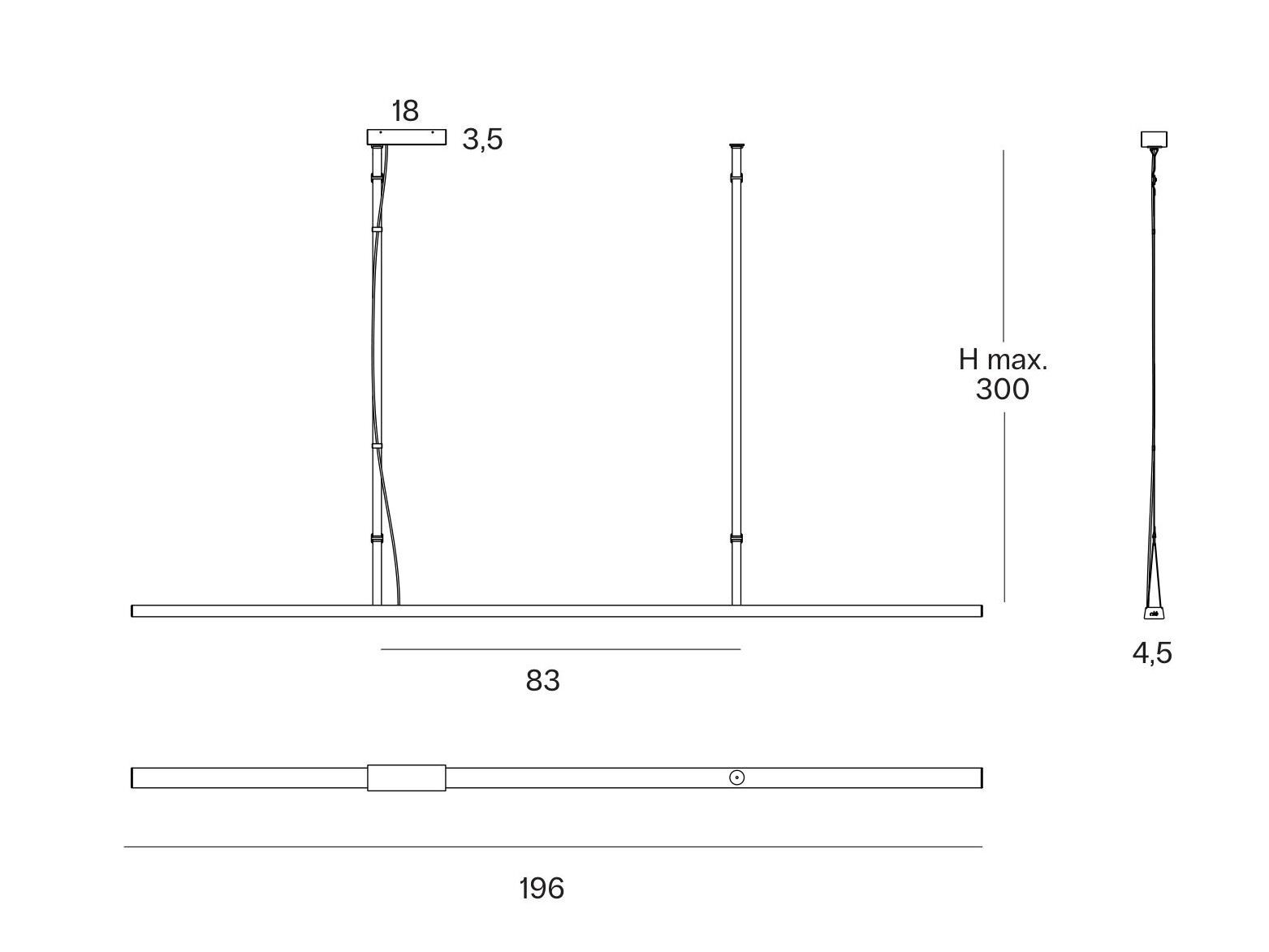 Алюминиевый светодиодный подвесной светильник Olé Lighting Katana ARCH-00062509 - Вид №1