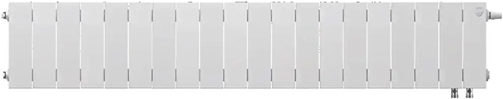 86733737 Радиатор секционный Royal Thermo Pianoforte VDR 200/100 20 секций нижнее правое подключение биметалл белый STLM-0071108
