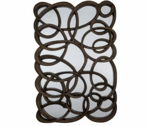 Зеркальное панно декоративное в черной раме Dark Bronze от RVAstley RVASTLEY ДИЗАЙНЕРСКИЕ 062563 Бронза