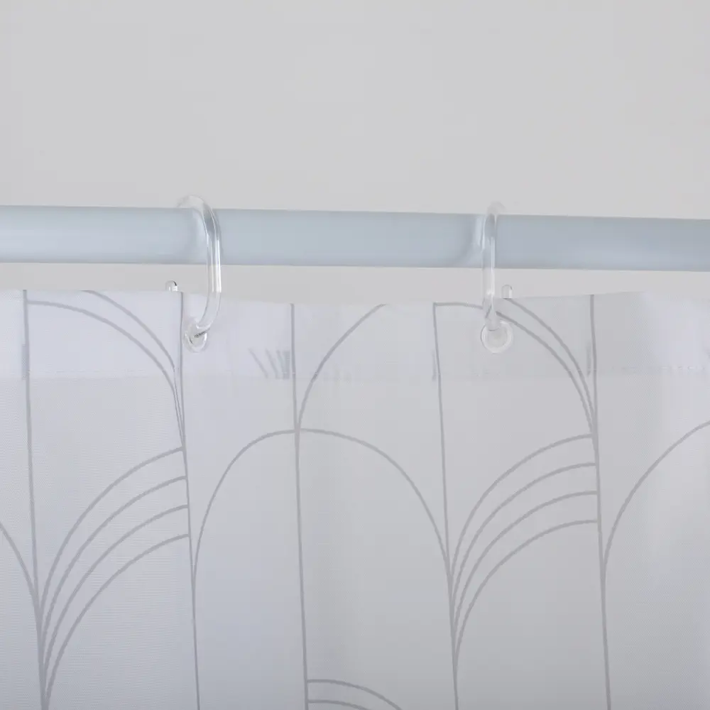 89380331 Штора для ванной Iddis Rich White LM10P18i11 200x180 см полиэстер цвет белый STLM-1566034 - Вид №3