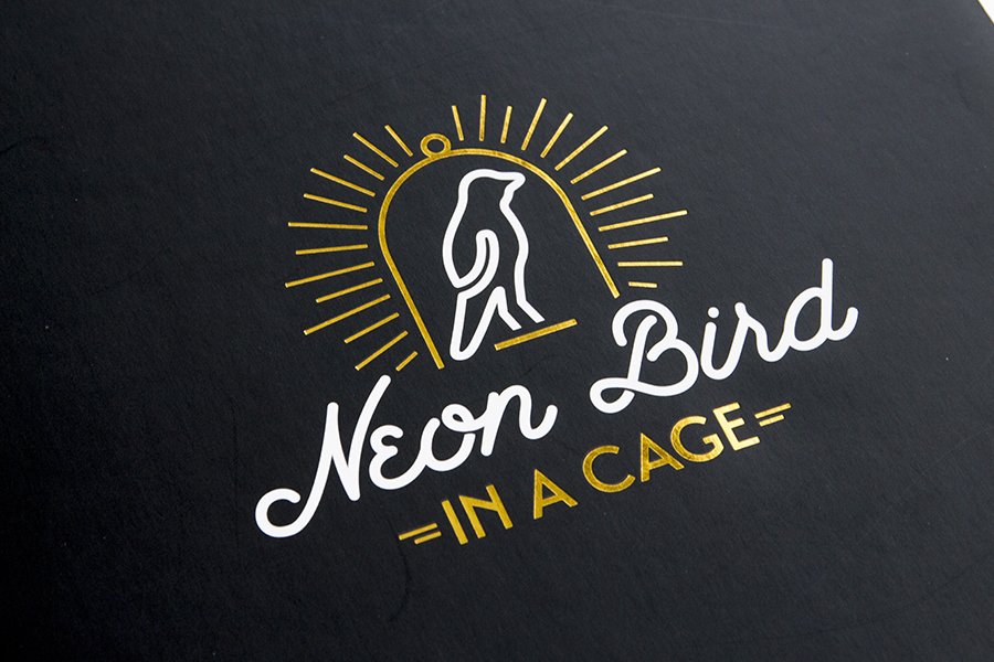 Лампа настольная неоновая с подвесом 25,5х16 см черная Bird in a Cage SK NEONBIRD1 SUCK UK  00-3880793 Черный  - Вид №5